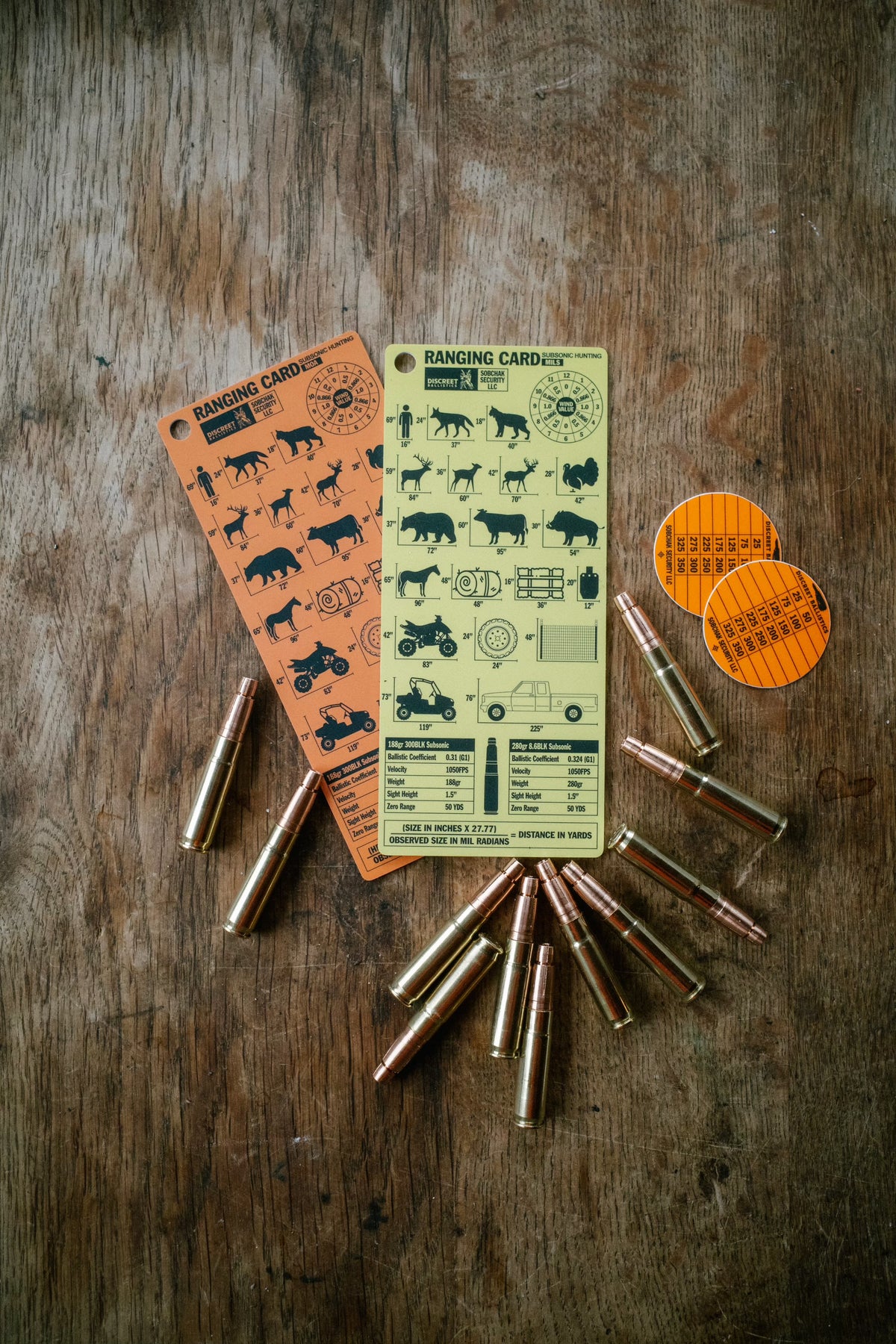 Sliding Ranging Card Subsonic Hunting Card Combo Pack – Sobchak Security LLC