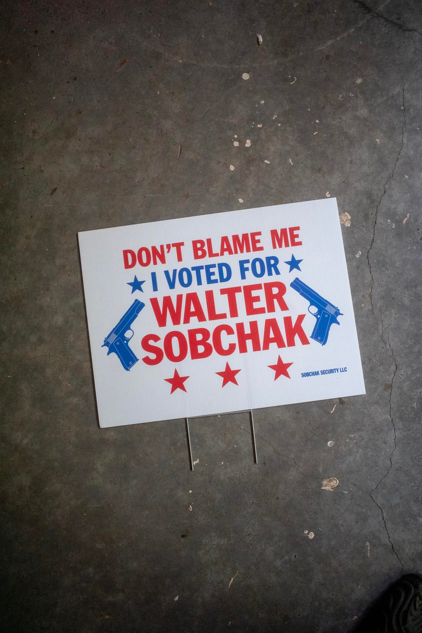 I Voted For Walter Sobchak! Yard Sign