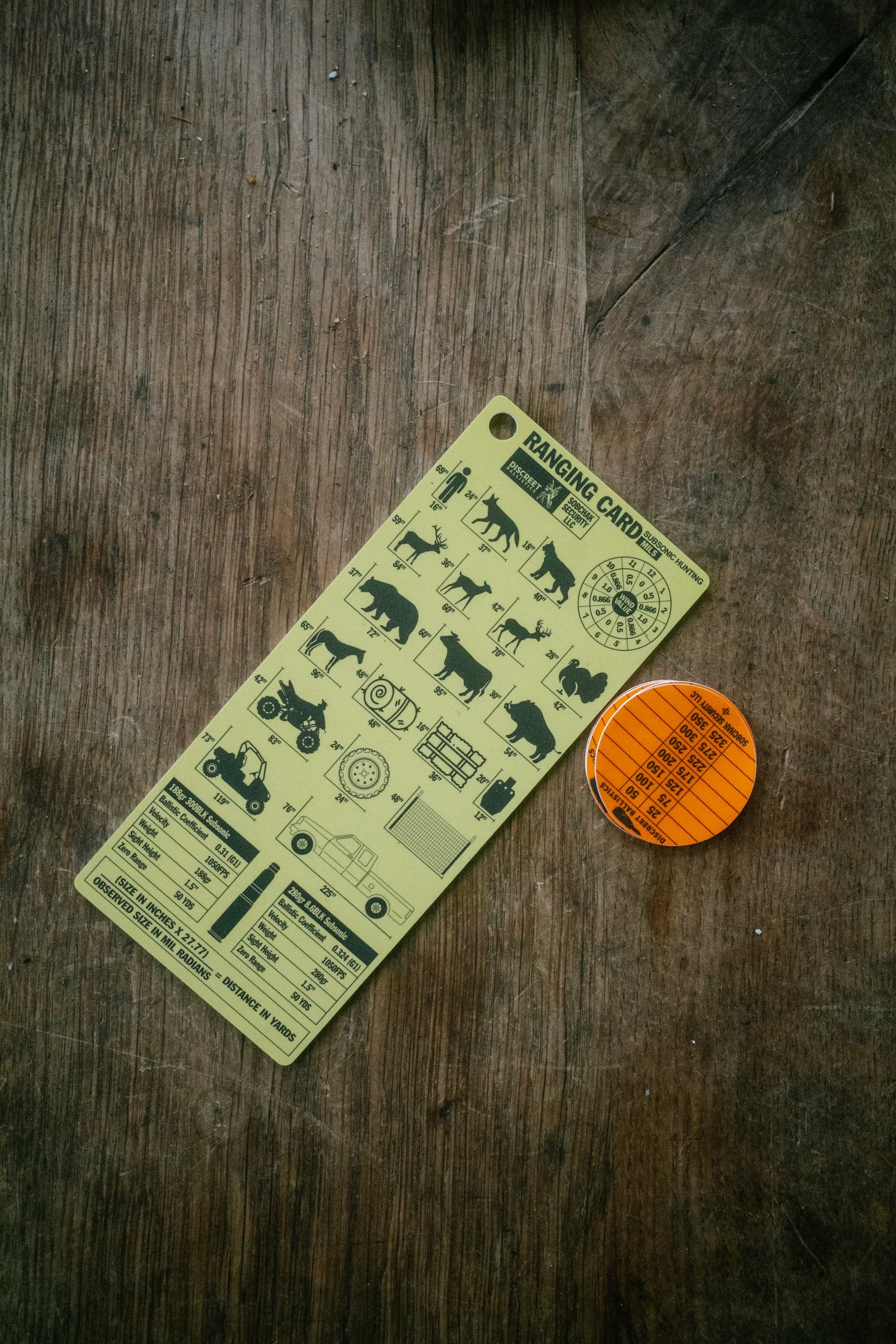 Subsonic Hunting Card- Mils – Sobchak Security LLC