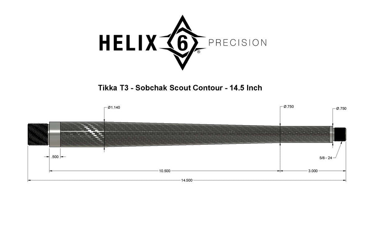 Tikka T3X 25 Creedmore Barrel